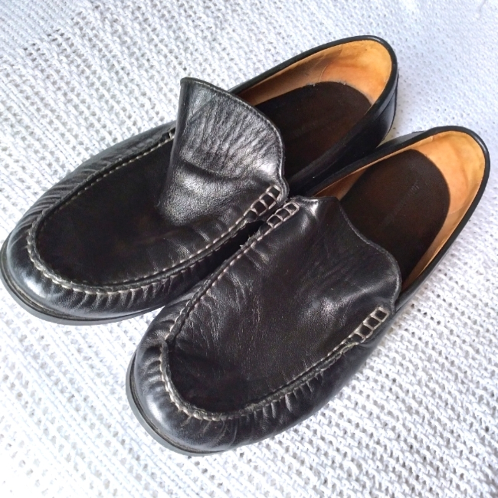 Johnston & Murphy sheepskin loafers 10M